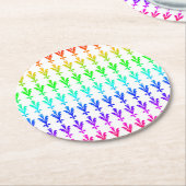 Fest-Blumenkohl-Untersetzer Runder Pappuntersetzer (Angewinkelt)