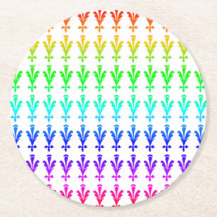 Fest-Blumenkohl-Untersetzer Runder Pappuntersetzer