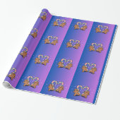 Fest Candy Cane & Gingerbrot Urlaub Geschenkpapier (Ungerollt)