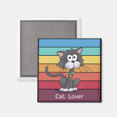 Fest Cat Lover Magnet (Vorderseite/Rückseite)