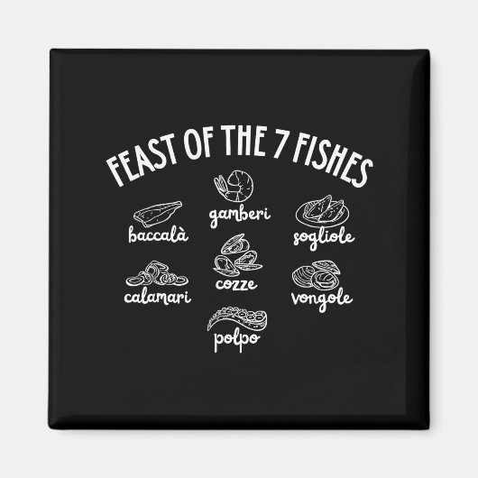 Fest der 7 Fische Magnet (Vorne)