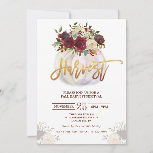 Fest der Blumenzucht Einladung (Vorderseite)