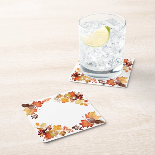 Fest der Farben: Kranzernte Rechteckiger Pappuntersetzer (Vor Ort)