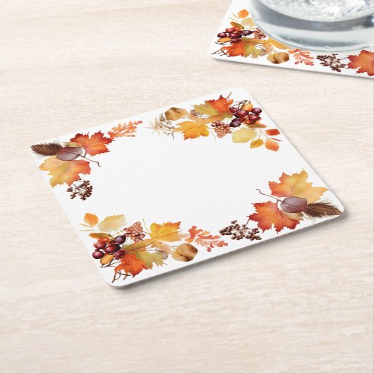 Fest der Farben: Kranzernte Rechteckiger Pappuntersetzer (angewinkelt)