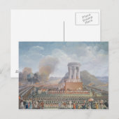 Fest der Föderation, 14. Juli 1790 Postkarte (Vorne/Hinten)