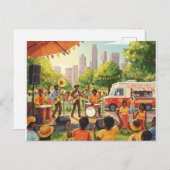 "Fest der Freiheit" im 19. Postkarte (Vorne/Hinten)