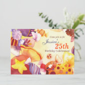 Fest der Geburtstagsparty von Candy Einladung (Stehend Vorderseite)