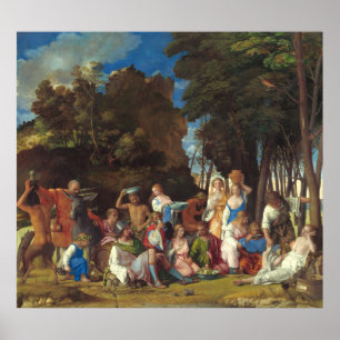 Fest der Götter - Giovanni Bellini Feinkunstplakat Poster