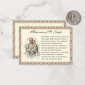 Fest der katholischen Gedenktafel St. Joseph Mitteilungskarte (Vorderseite/Rückseite Beispiel)