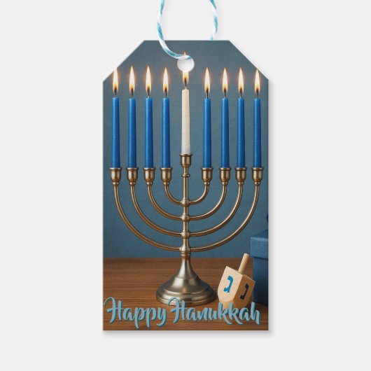Fest der Lichter und Freude Geschenkanhänger (Vorderseite)