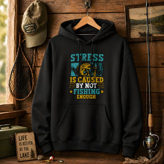 Fest der lustigen Angelstressentlastung-Angler Hoodie