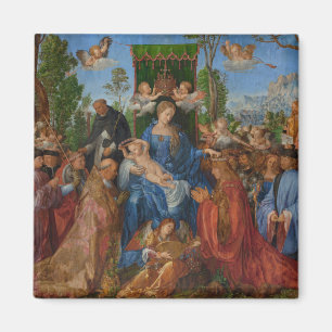 Fest der Rose Garlands, 1506 (Holzöl) Magnet