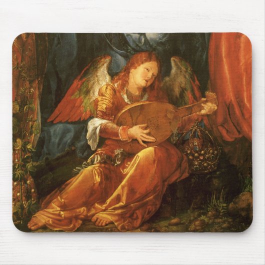 Fest der Rose Garlands Engel von Albrecht Durer Mousepad (Vorne)