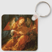 Fest der Rose Garlands Engel von Albrecht Durer Schlüsselanhänger (Rückseite)