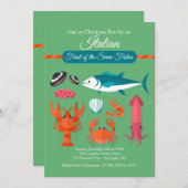 Fest der sieben Fische Einladung (Vorne/Hinten)