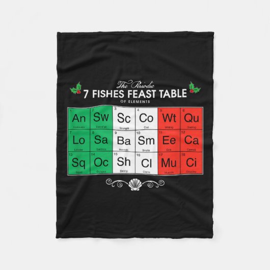 Fest der sieben Fische Fleecedecke (Vorderseite)