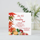 Fest des Friedens fällt Pumpkin Herbst Berry Einladung (Stehend Vorderseite)