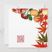 Fest des Friedens fällt Pumpkin Herbst Berry Einladung (Rückseite)