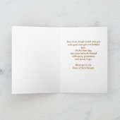 Fest des Heiligen Josef katholische Bleiglasfenste Karte (Innenseite)