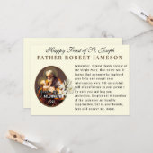 Fest des hl. Joseph-katholischen Gedenkens Gebet Karte (Vorderseite/Rückseite Beispiel)