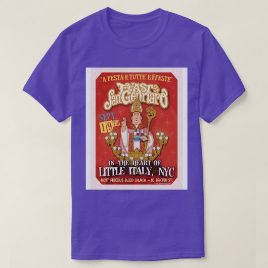 Fest des San Gennaro Throwback T-Shirt (Design vorne)