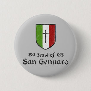 Fest des San- Gennarofestival-Knopfes Button