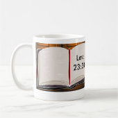 Fest des Tabernacles-Bibel-Verses Kaffeetasse (Links)