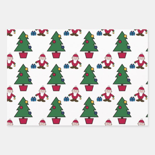 Fest-Feiertage-Umschlagpapier Geschenkpapier Set (Vorderseite)