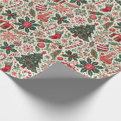 Fest-Feiertagskleidung Geschenkpapier (Ecke)