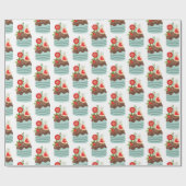 Fest Feiertagskuppchen Geschenkpapier (Flach)