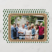 Fest FELIZ NAVIDAD Weihnachtsbaum Foto Feiertagskarte (Vorne/Hinten)
