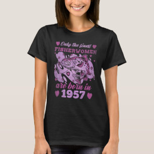 Fest Fisch Forelle Geboren 1957 Frauen 66th Bir T-Shirt