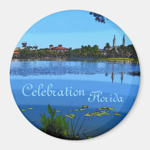 Fest Florida Special Effects Round Magnet