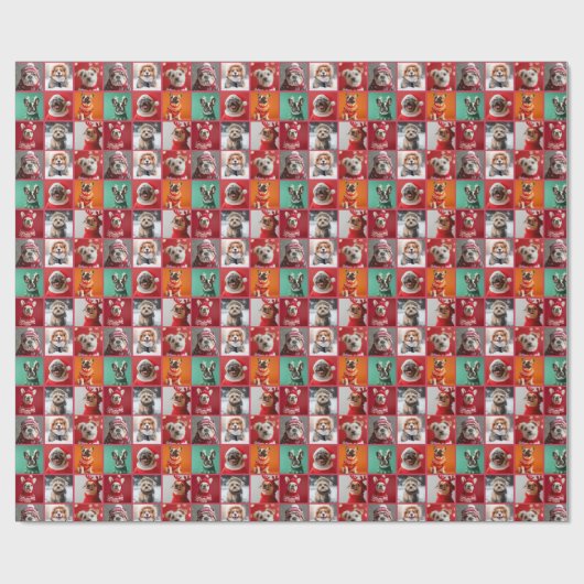 Fest Frenchie and Friends Wrapping Paper Roll Geschenkpapier (Flach)