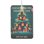 Fest frischer Kiefernduft Weihnachtsbaum Autolufterfrischer (Vorderseite)