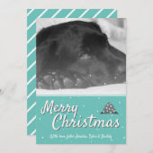 Fest Frohe Weihnachten Schneeflocke Haustier Hund (Vorne/Hinten)