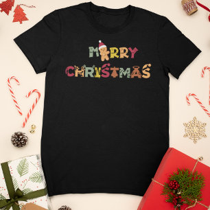 Fest Frohe Weihnachtsgingerbrot T-Shirt