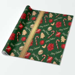 Fest Frohe Weihnachtswrapping Papier Geschenkpapier