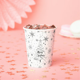 Fest fröhliche Weihnachtszeitungen Pappbecher