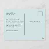 Fest fröhliches Foto Feiertagspostkarte (Rückseite)