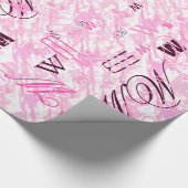 Fest Fuchsia Pink Clouds Dekoration Geschenkpapier (Ecke)