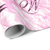 Fest Fuchsia Pink Clouds Dekoration Geschenkpapier (Rolleneckpunkt)