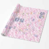 Fest Fuchsia Pink Clouds Dekoration Geschenkpapier (Ungerollt)