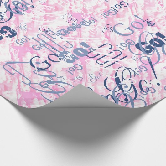 Fest Fuchsia Pink Clouds Dekoration Geschenkpapier (Ecke)