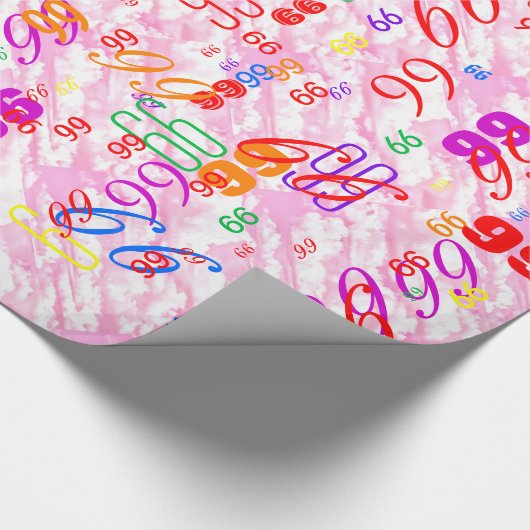 Fest Fuchsia Pink Clouds Dekoration Geschenkpapier (Ecke)