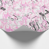 Fest Fuchsia Pink Clouds Dekoration Geschenkpapier (Ecke)