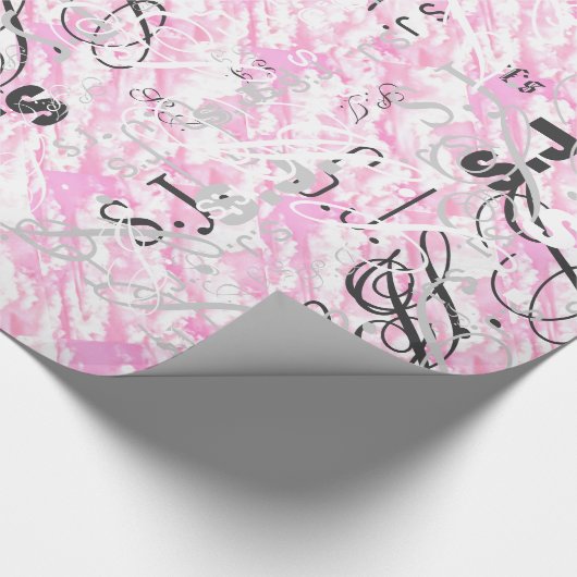 Fest Fuchsia Pink Clouds Dekoration Geschenkpapier (Ecke)