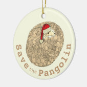Fest gefährdetes Tier von Pangolin Keramik Ornament (Links)