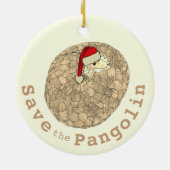 Fest gefährdetes Tier von Pangolin Keramik Ornament (Hinten)