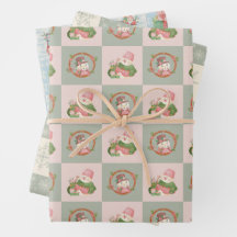 Fest gefeiertes Weihnachtswrapping Paper